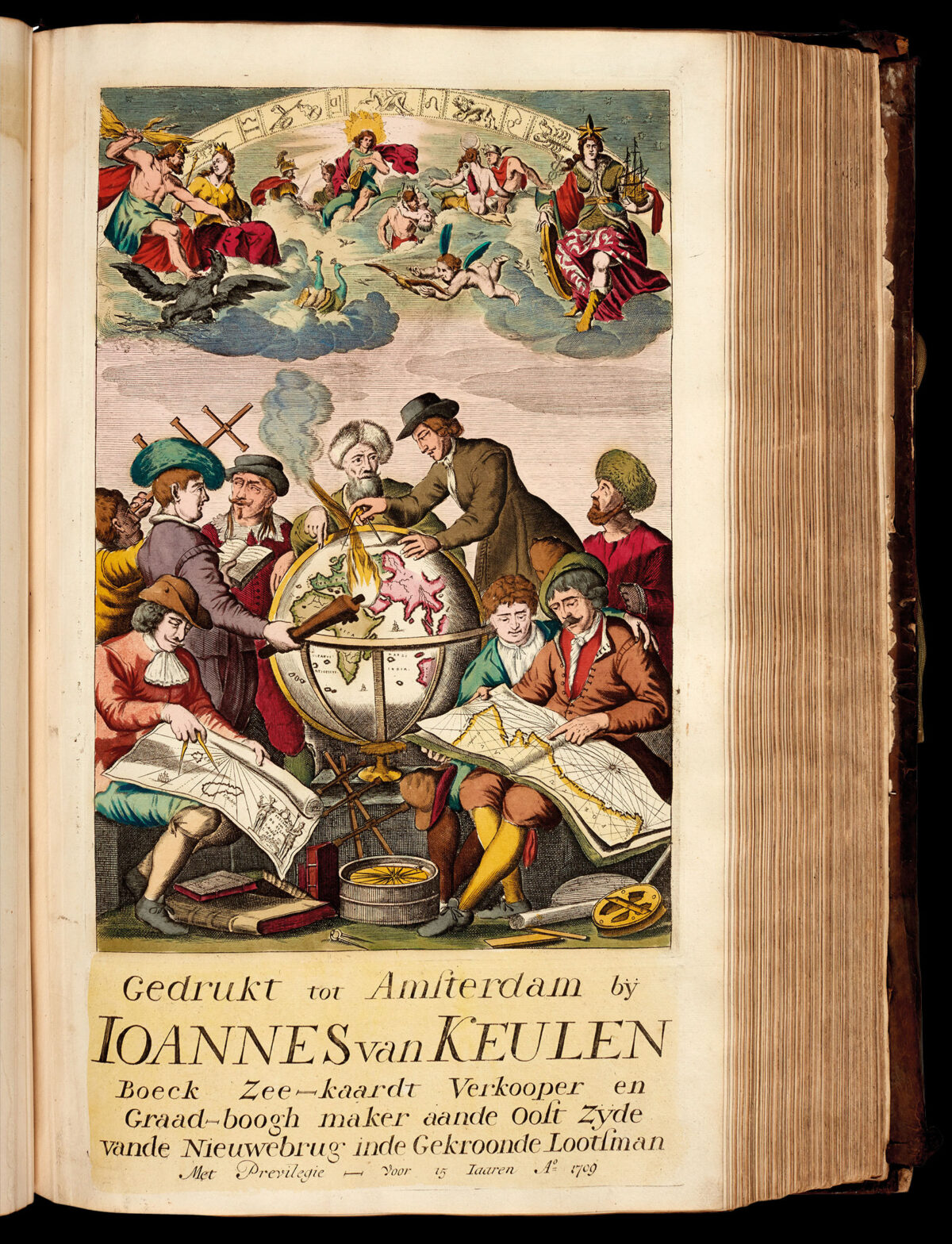 KEULEN, Gerard van De Groote Nieuwe Vermeerderde Zee-Atlas ofte Water-Waerld.