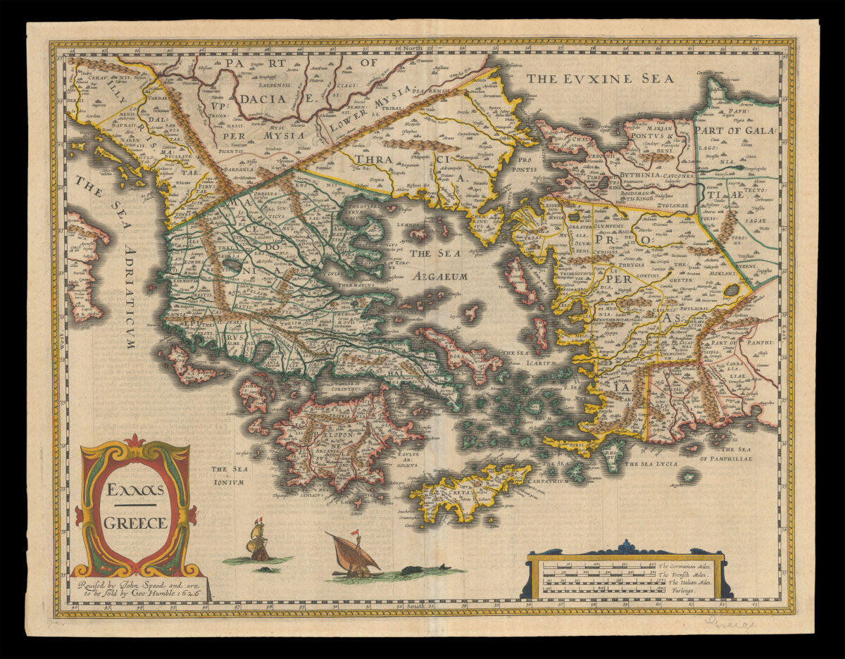 Speed's map of Greece