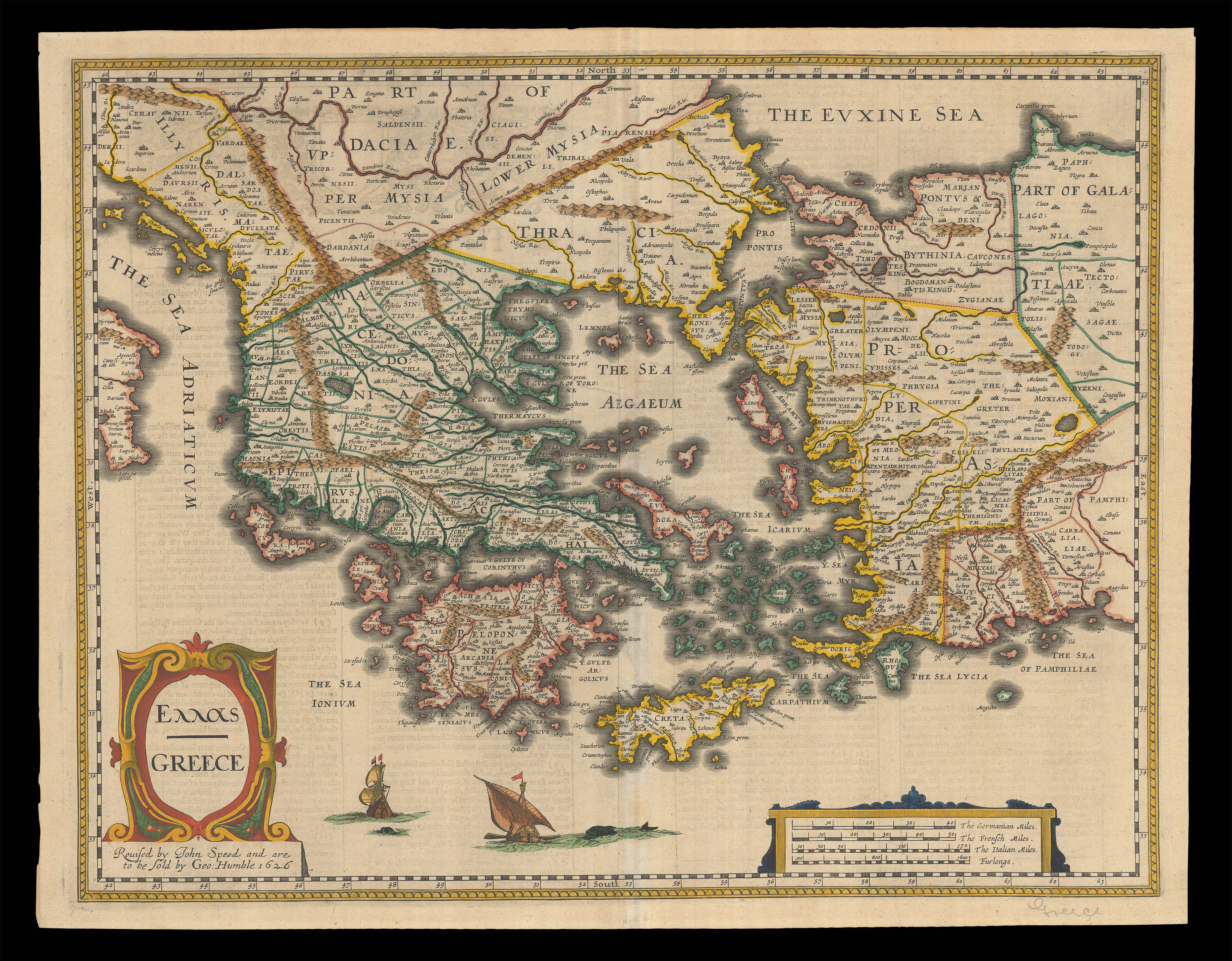 Speed's map of Greece