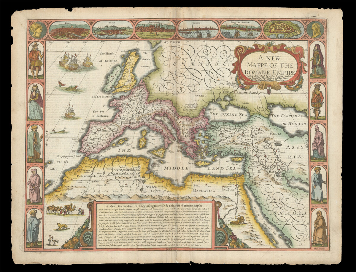Speed's map of the Roman Empire