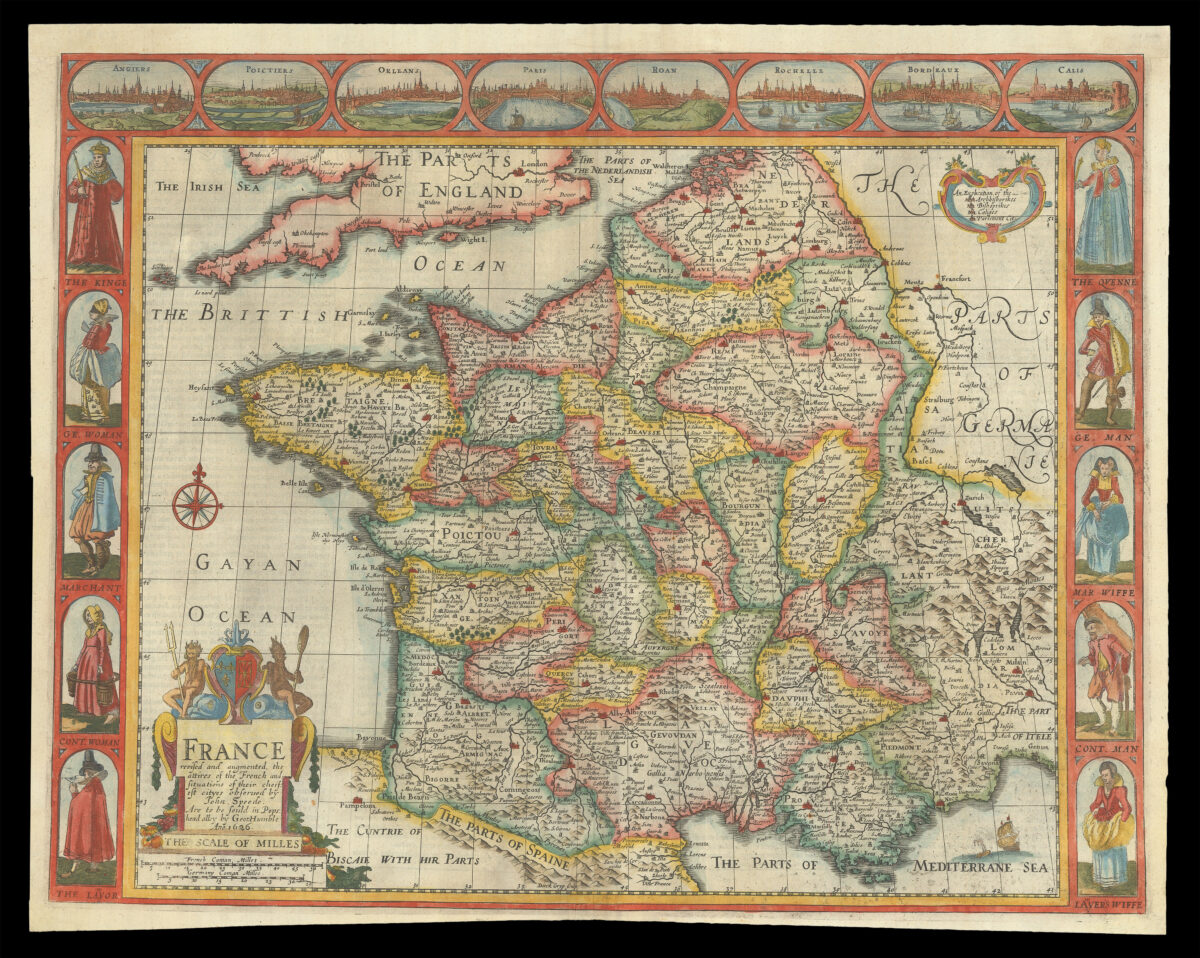 Speed's map of France