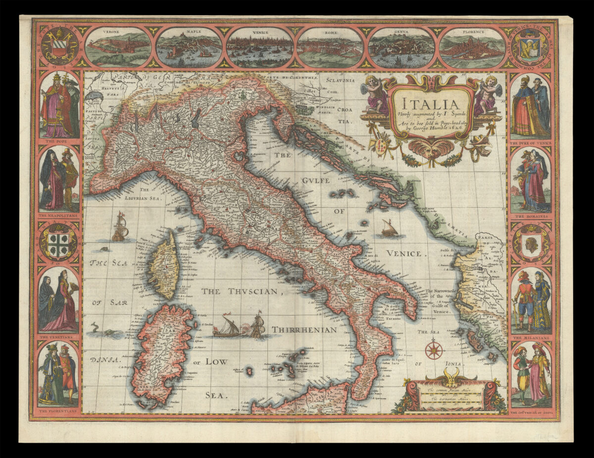 Speed's map of Italy
