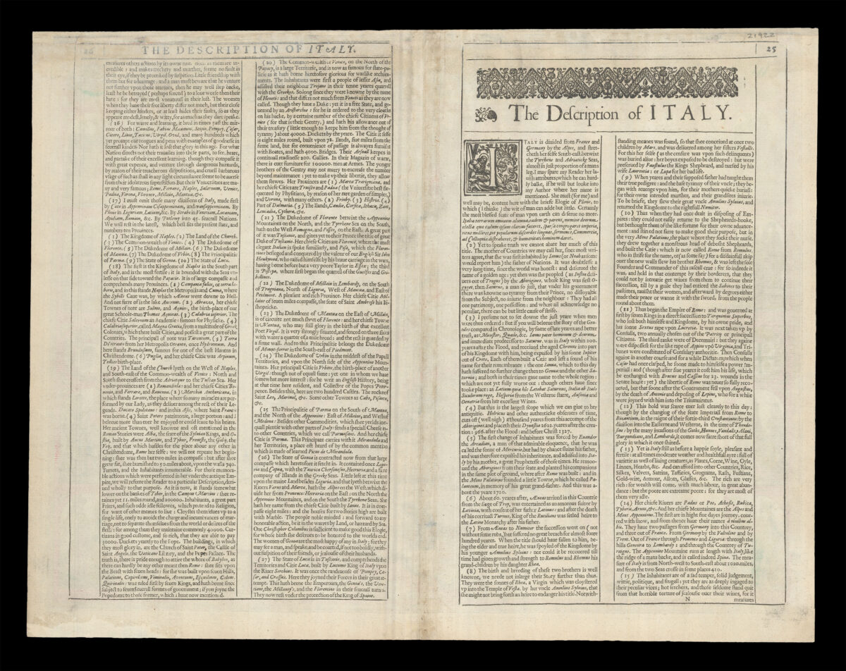 Speed's map of Italy - Image 2