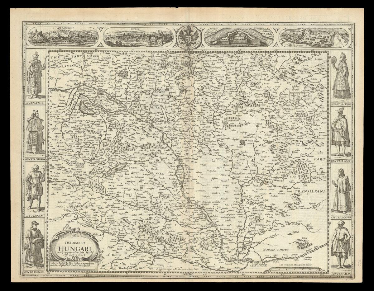 Speed's map of Hungary