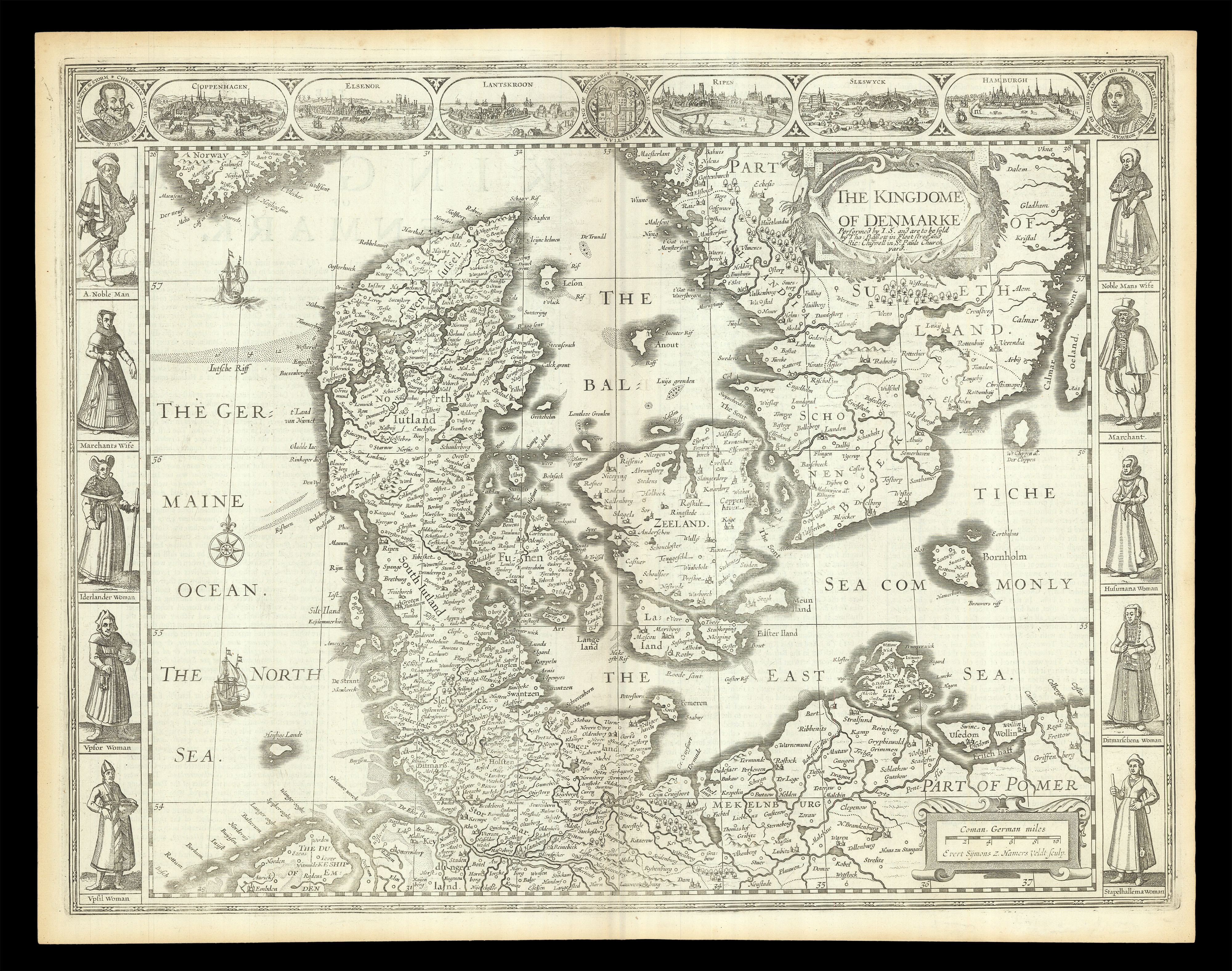 Speed's map of Denmark