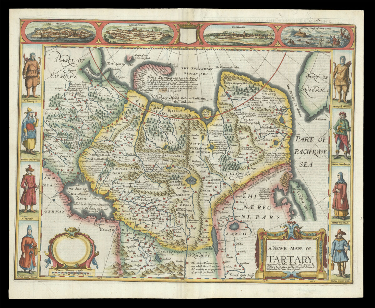 Speed's map of 'Tartary'