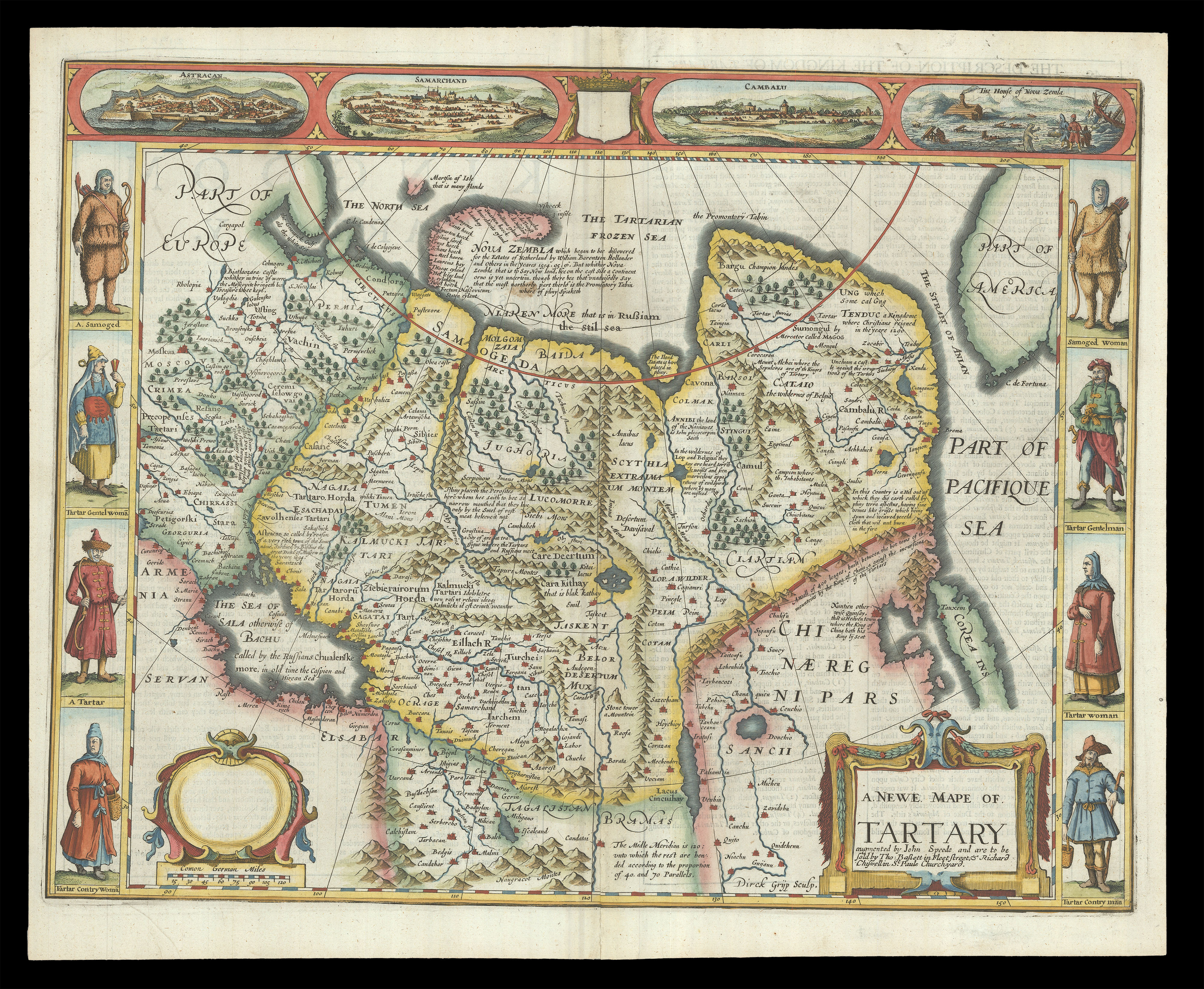 Speed's map of 'Tartary'