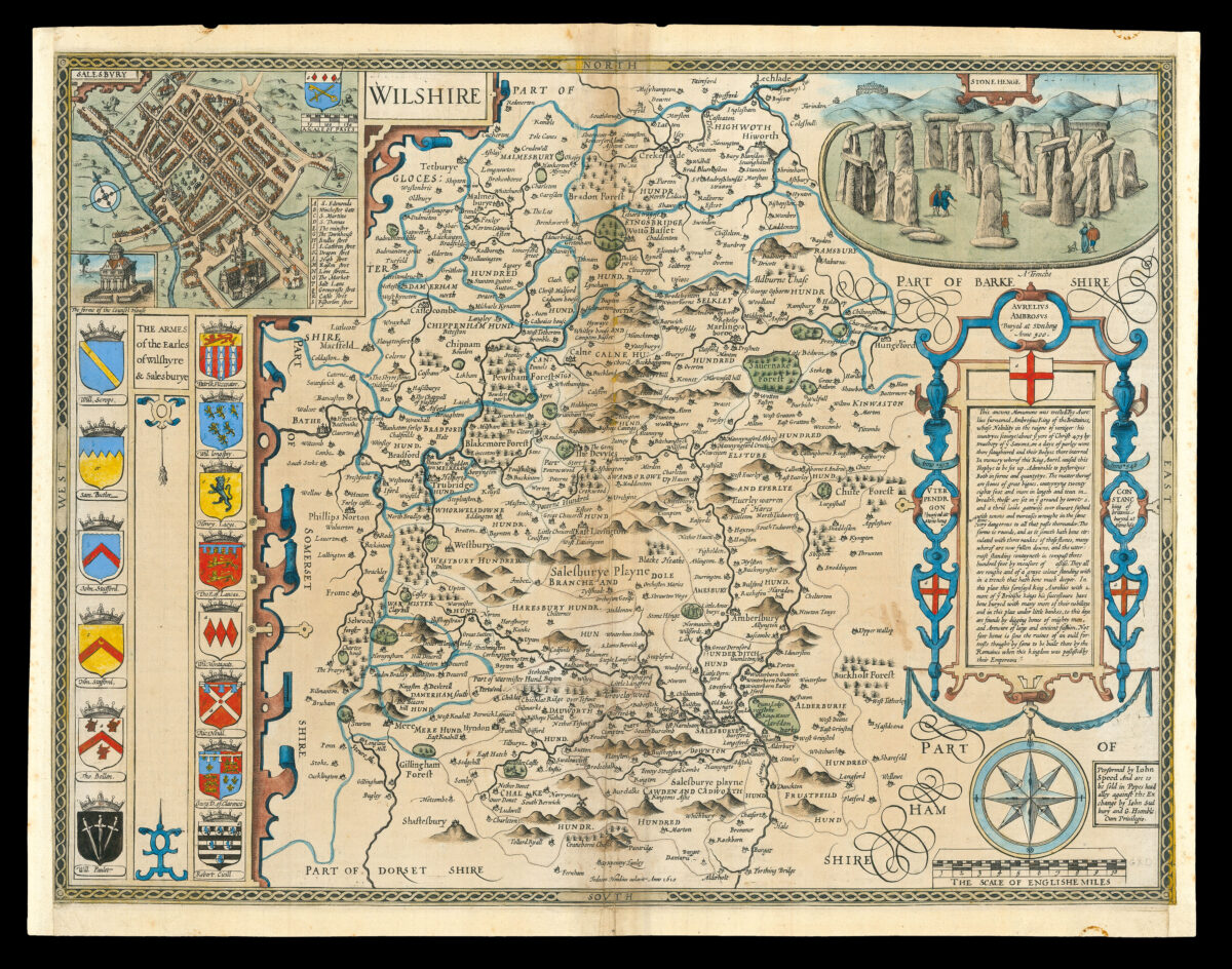 Speed's map of Wiltshire