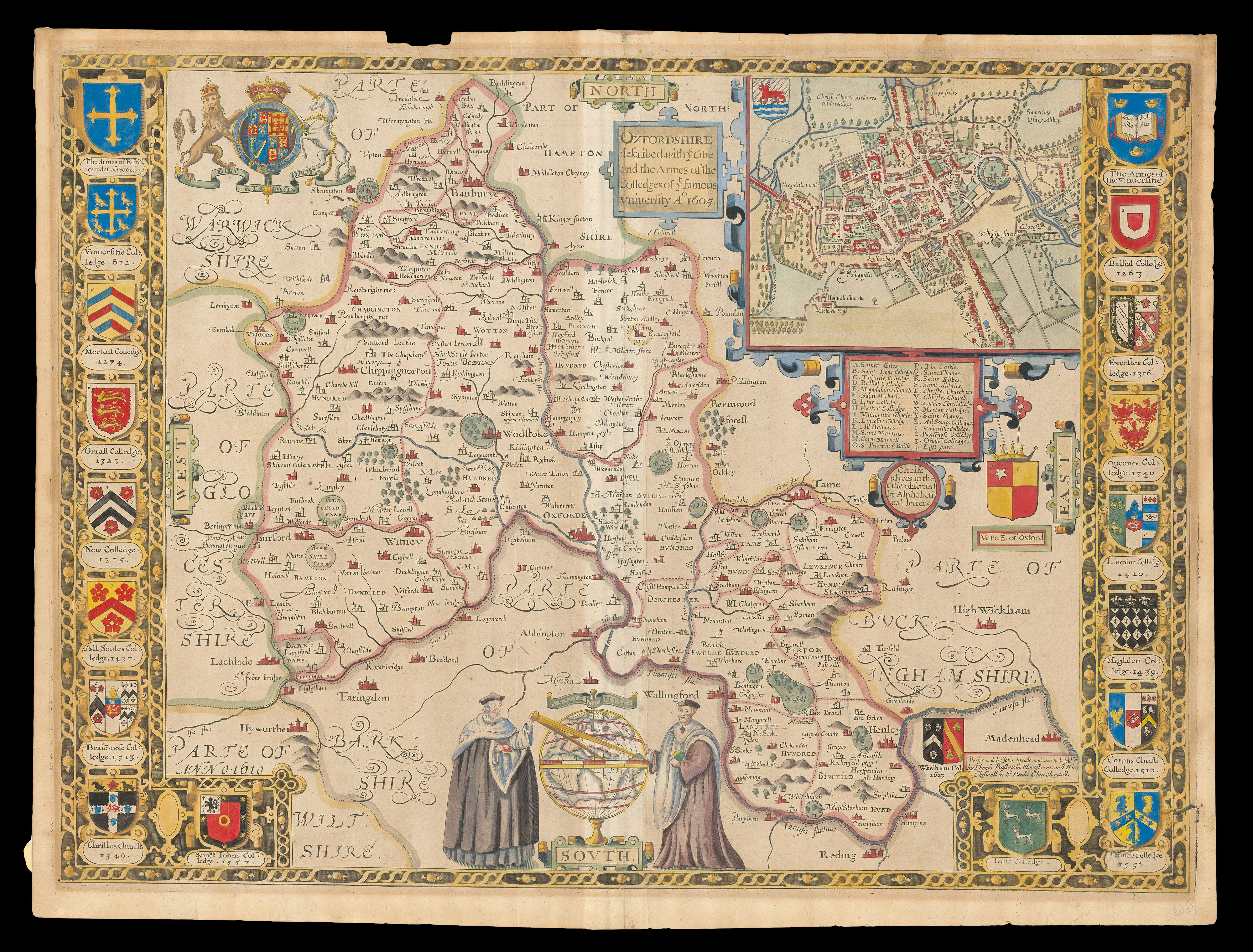 Speed's map of Oxfordshire