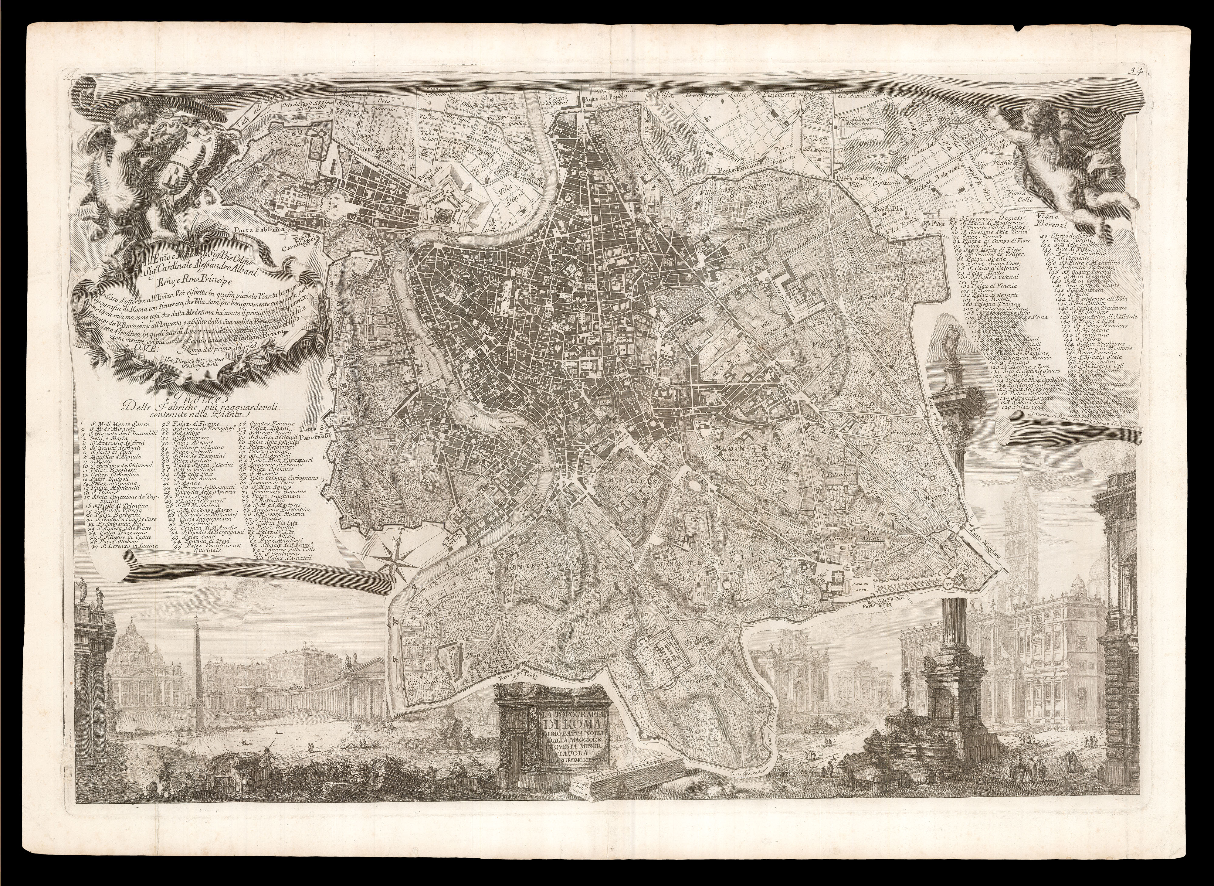 Noll's plan of Rome reduced to one sheet