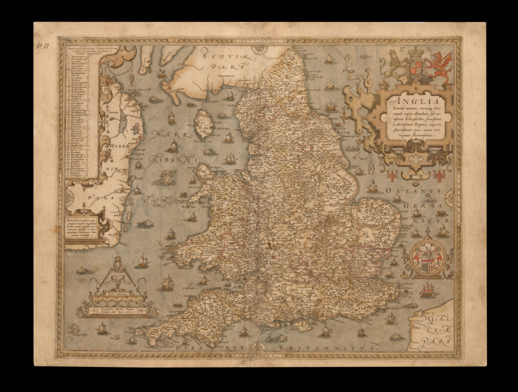 The first map of England and Wales printed in England - Daniel Crouch ...